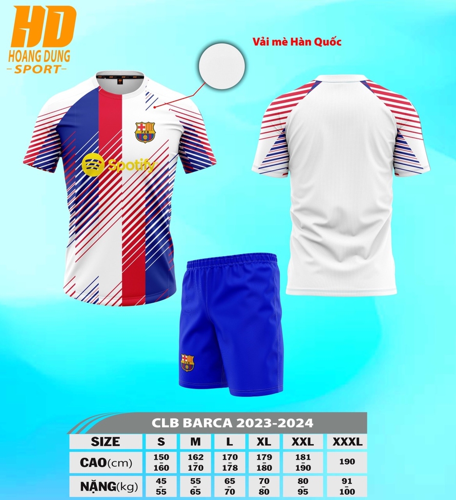 Áo Barca 2023/24 [Thun Mè Hàn Quốc]