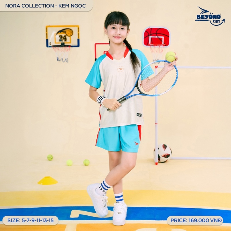 Bộ quần áo thể thao trẻ em TL02 Beyono NORA