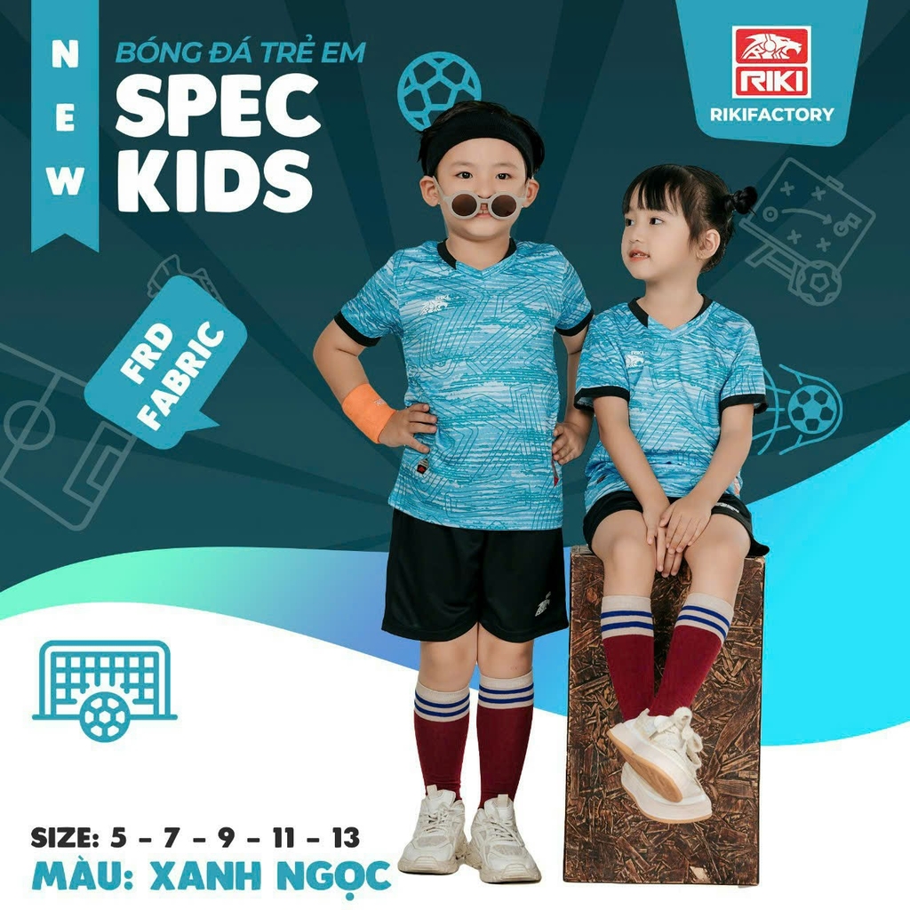 Quần áo bóng đá trẻ em Riki Spec