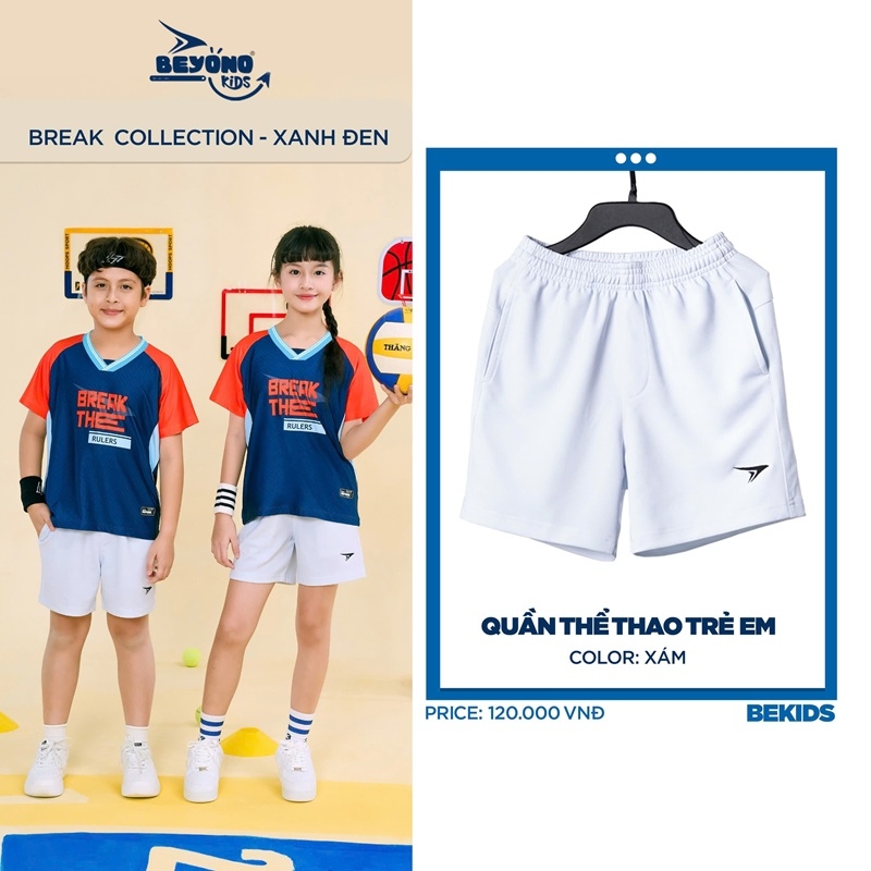 Quần Short thể thao trẻ em Beyono Kids QB01 (quần lẻ)