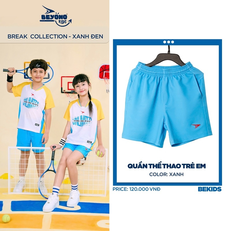 Quần Short thể thao trẻ em Beyono Kids QB01 (quần lẻ)