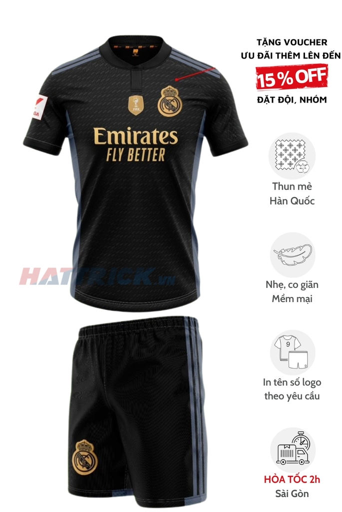 Áo Real Madrid 23/24 [Thun Mè Hàn Quốc]