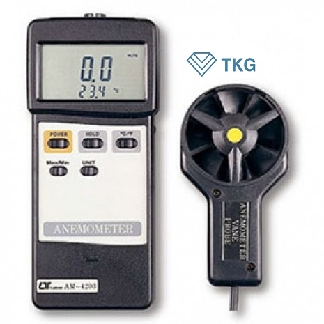 Máy đo tốc độ nhiệt độ gió Lutron AM-4203 (0.4 ~ 25.0 m/s, 0 to 50℃ )