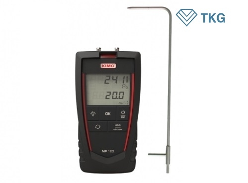 Máy đo áp suất tốc độ gió KIMO MP120 (-1000 … +1000 Pa; 0 … 40 m/s)