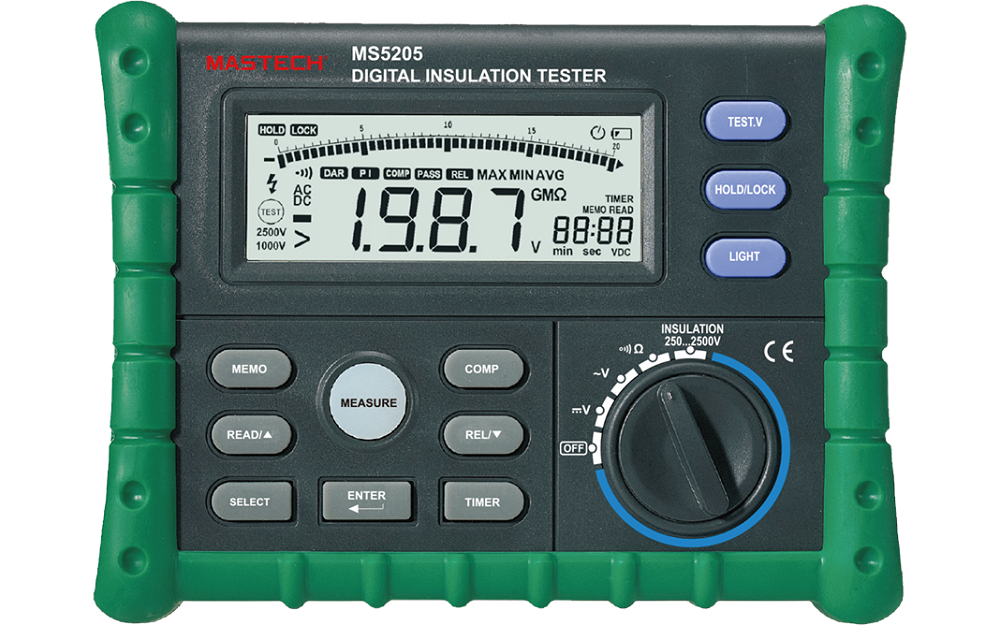 Máy đo điện trở cách điện Mastech MS5205 (2500V - 100GΩ)