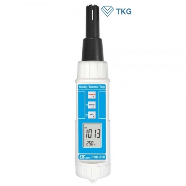 Máy đo áp suất nhiệt độ độ ẩm Lutron PHB-318 (0 to 50°C, 10 to 1100 hPa, 10 to 95%)