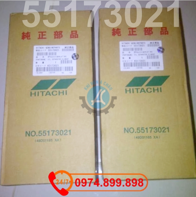 Lọc tách dầu 55173021 máy nén Hitachi