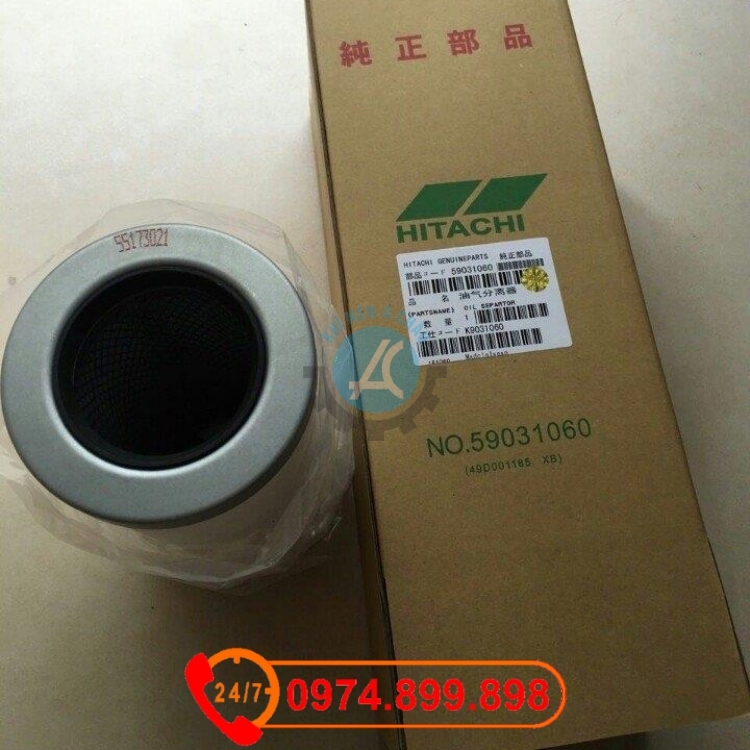Lọc tách dầu 59031060 máy nén Hitachi