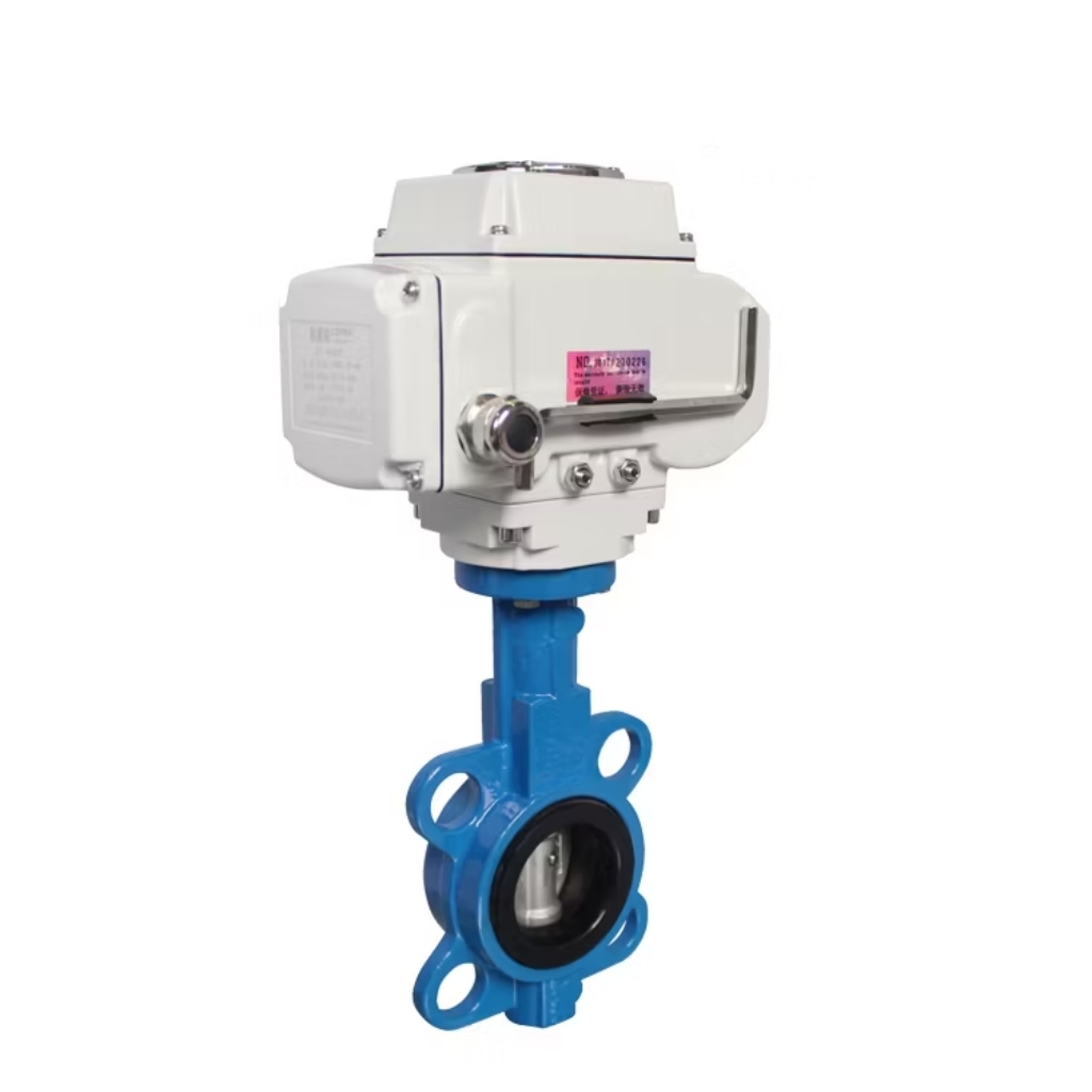 Van bướm điều khiển điện thân gang gioăng cao su EPDM