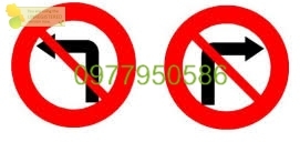 Biển báo giao thông cấm rẽ trái rẽ phải chất lượng, báo giá tốt nhất