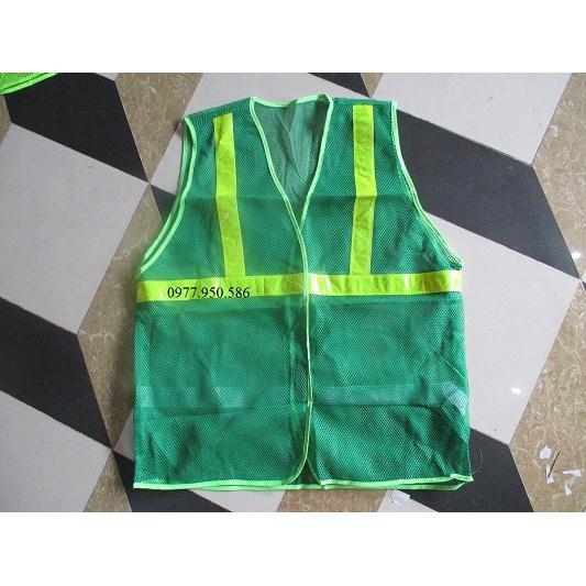 Áo lưới phản quang công nhân màu xanh giá rẻ tại Hà Nội