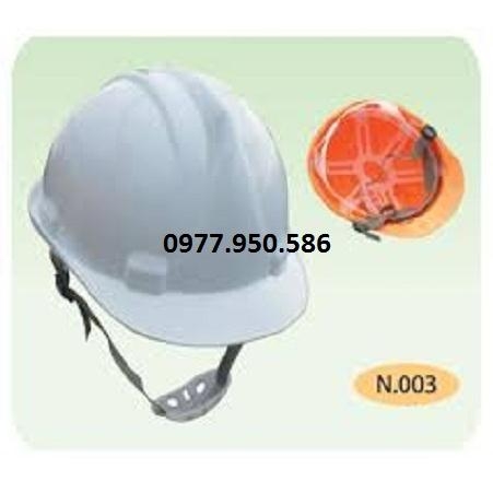 Mũ nhựa bảo hộ lao động công nhân Bảo Bình N003, chất lượng, giá rẻ