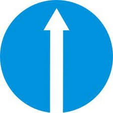 Biển báo số 301a các xe chỉ được đi thẳng sản xuất chất lượng cao, uy tín