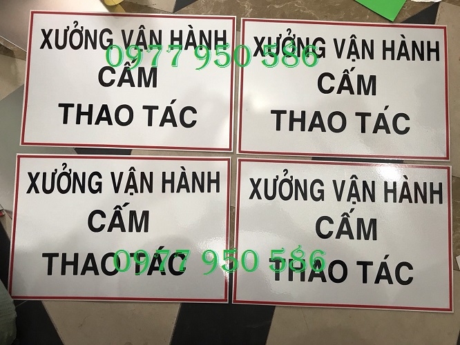 Biển báo Cấm thao tác! có người đang làm việc phản quang giá rẻ tại Hà Nội