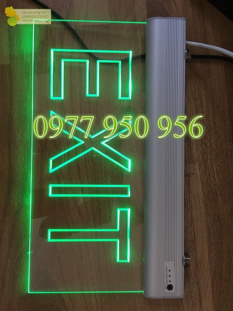 Đèn chỉ dẫn lối thoát hiểm Exit Kentom AED giá rẻ tại Hà Nội