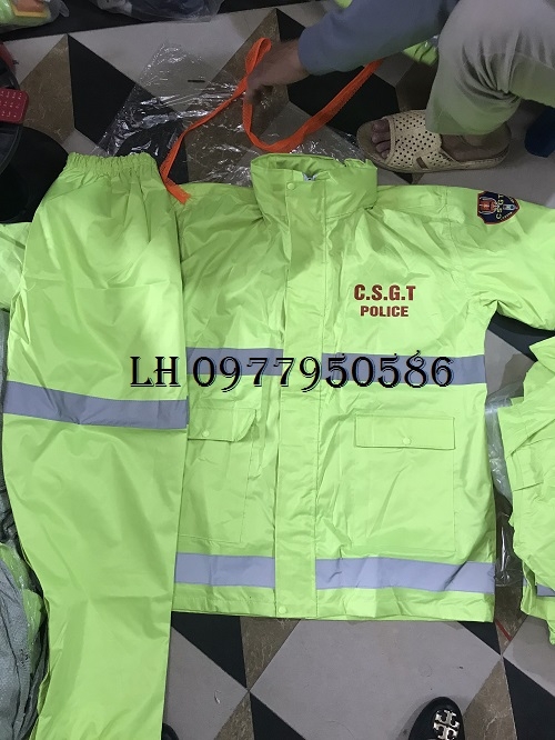 Quần áo mưa phản quang CSGT cao cấp giá rẻ