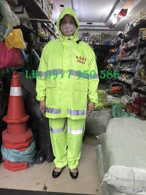 Quần áo mưa phản quang CSGT cao cấp giá rẻ