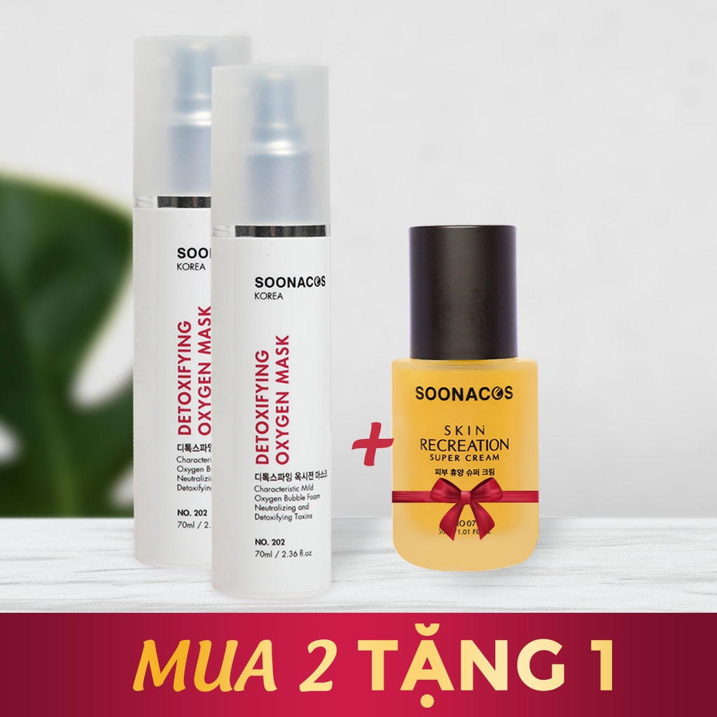 MẶT NẠ THẢI ĐỘC OXY DETOXIFYING OXRGEN TẶNG SERUM TÁI TẠO SKIN RECREATION SUPPER CREAM
