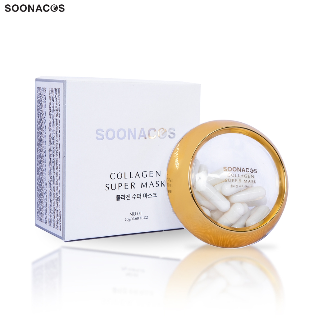 Mặt nạ viên nén Collagen Super Mask - Lưu giữ vẻ thanh xuân