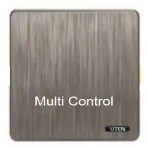 Bộ công tắc đơn trung gian màu nâu S400 Uten (S400GK13)