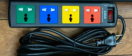 Ổ cắm Lioa kéo dài đa năng, nắp che an toàn tự động, 3m, ko tiếp địa (4D32N)