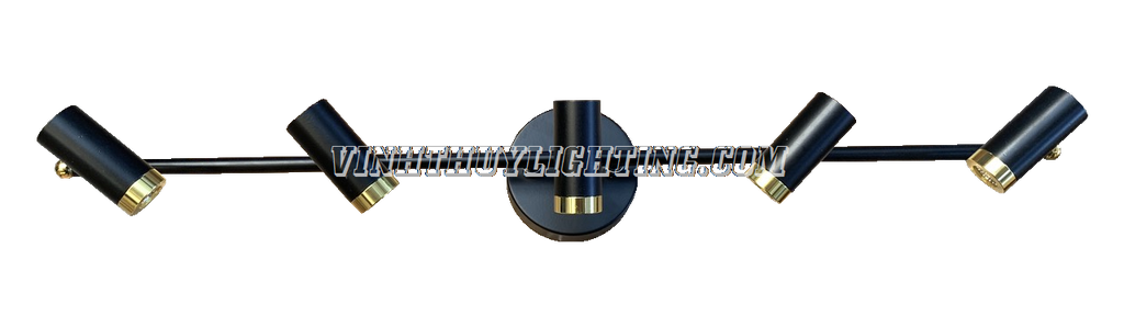 Đèn soi tranh led thân đen 6028-5BK (70cm)