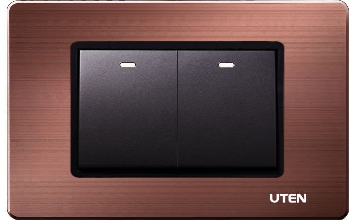 Bộ 2 công tắc 2 chiều cỡ M Uten A8-PGK12MS/PM3