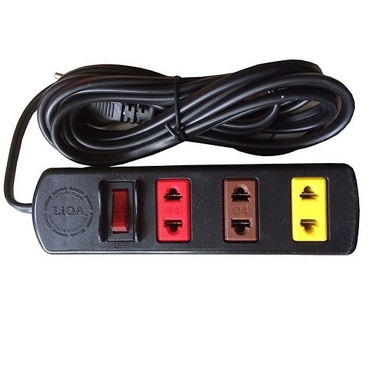 Ổ cắm ba 2 chấu có công tắc (3m)