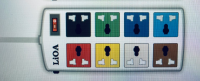 Ổ cắm Lioa kéo dài đa năng, nắp che an toàn tự động, 3m, có tiếp địa (8D33WN)