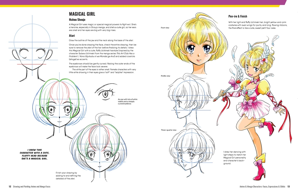 Drawing and Painting Anime and Manga Faces