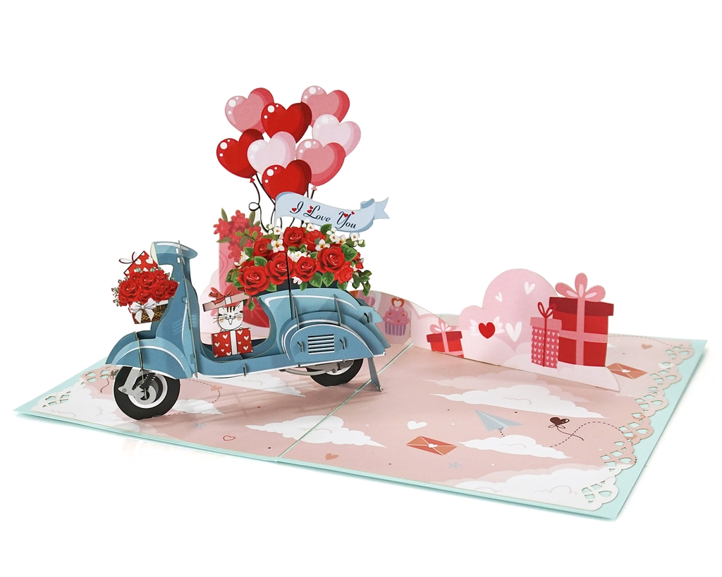 Thiệp Valentine 3D đẹp độc lạ