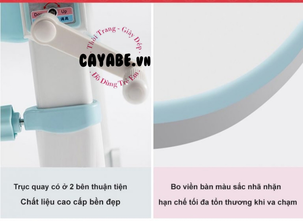 BÀN HỌC CHỐNG GÙ, CHỐNG CẬN CAYABE CB-002 DÀI 1M CHO BÉ MÀU HỒNG