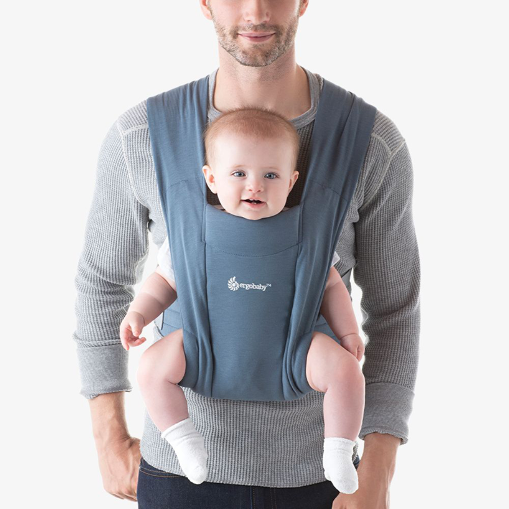 Địu cho bé Ergobaby Embrace Cozy – Oxford Blue