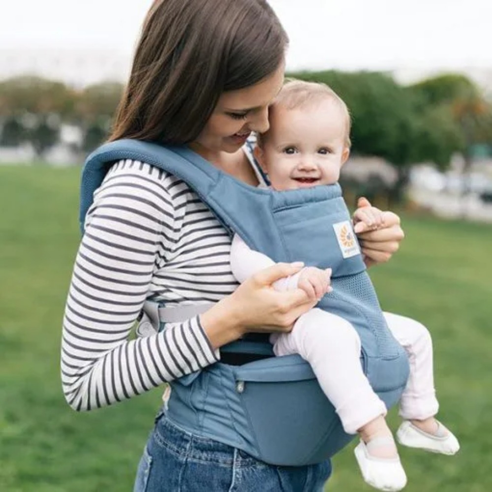 Địu cho bé Ergobaby Hip Seat Cool Air Mesh, Oxford Blue