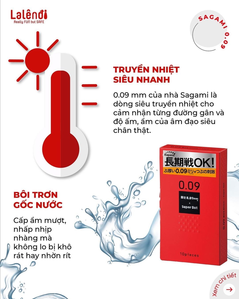 Sagami 0.09 (10c) - Nhập khẩu chính hãng