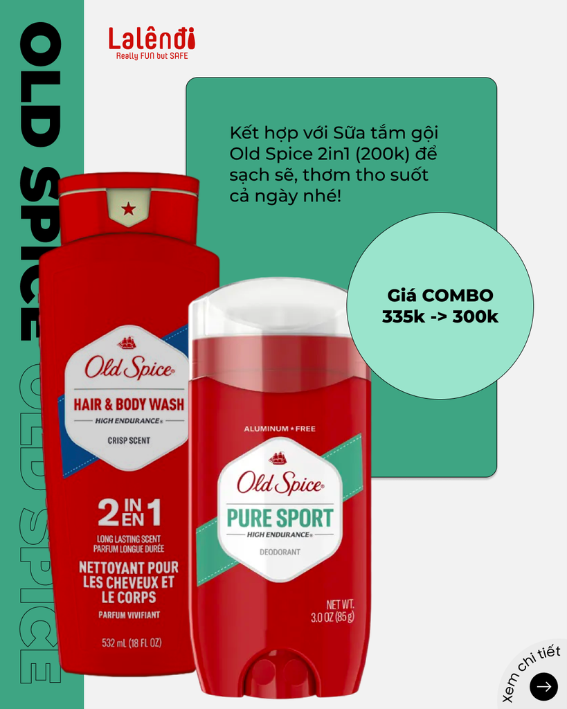 Sáp Khử Mùi Old Spice Pure Sport