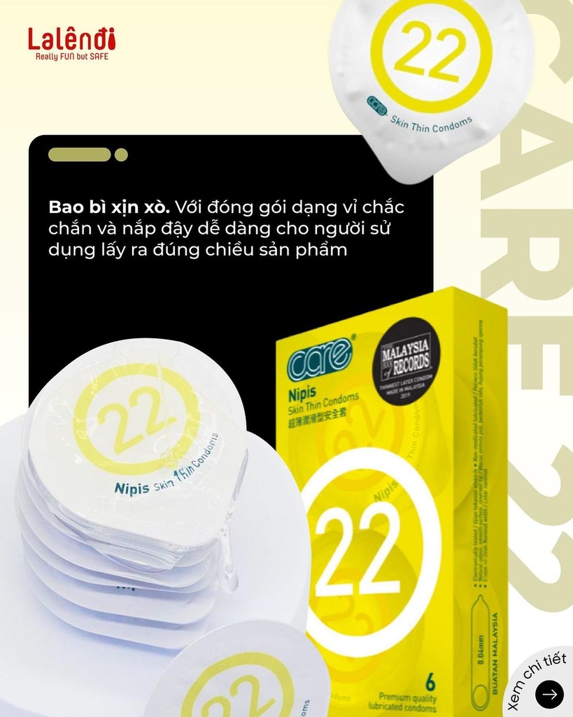 Care 22 Nipis vàng - 6c