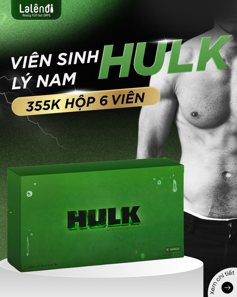 Viên uống Hulk cho nam