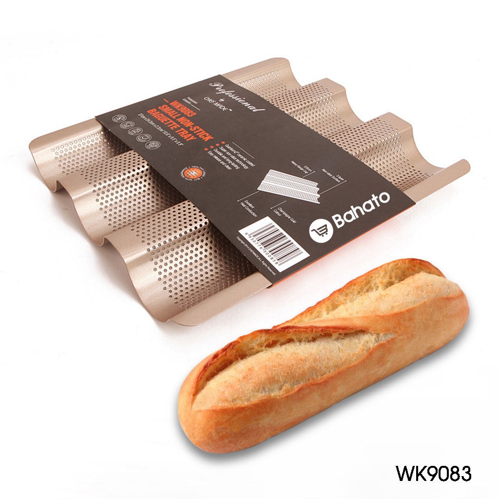 Khay bánh mì baguette 3 rãnh chống dính Chefmade WK9083