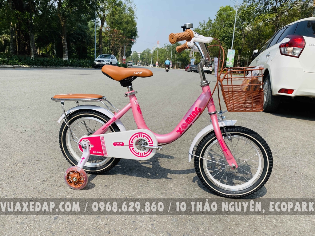 Xe đạp trẻ em bé gái Xaming (Có size 12/14/16/18/20)