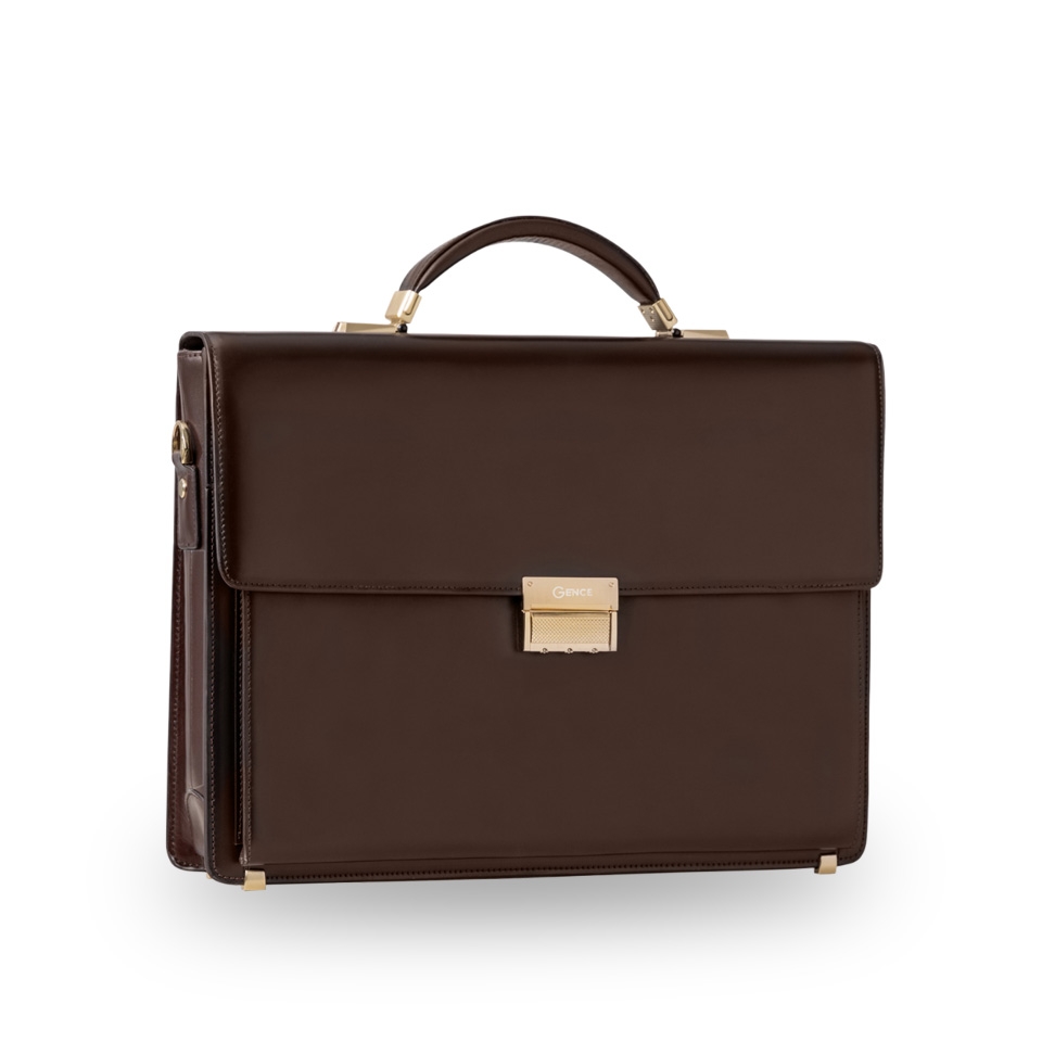 Cặp xách nam công sở da bò cao cấp khóa số CTS09