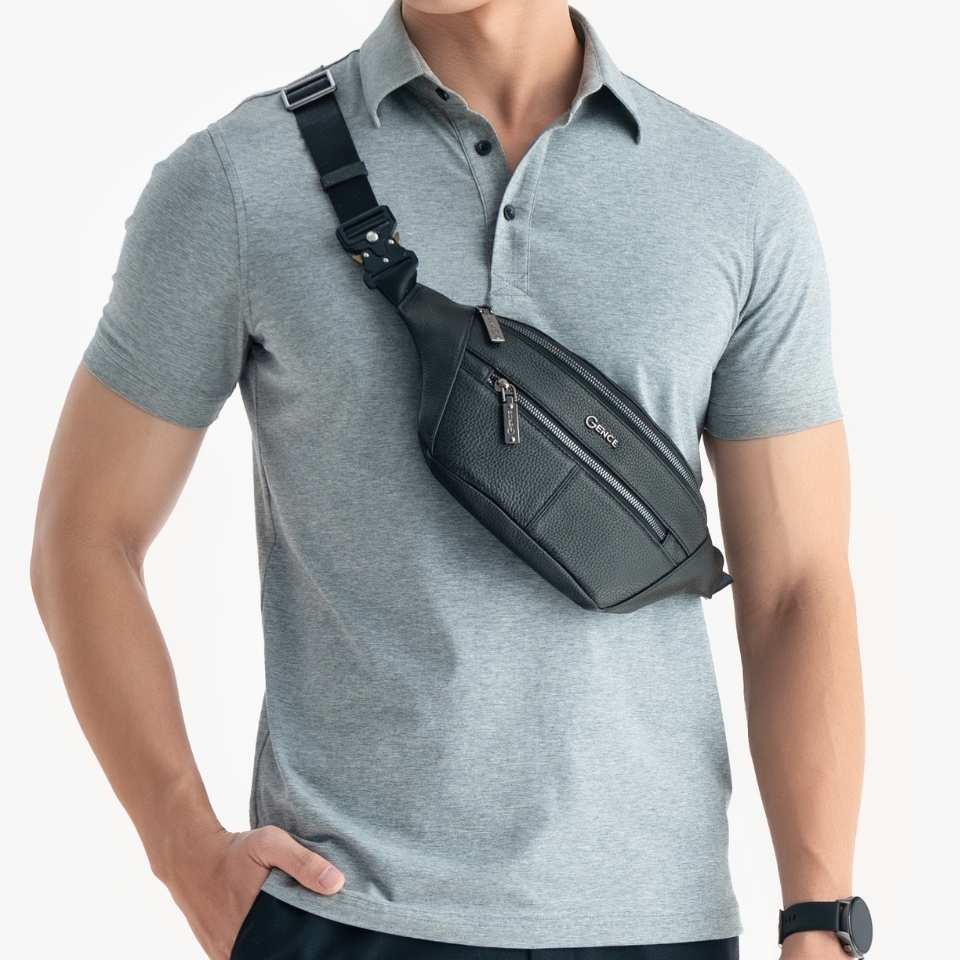 Túi đeo chéo ngực nam da bò Mill TZ01