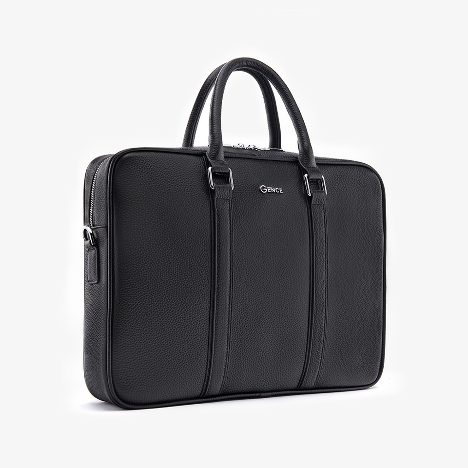 Túi xách nam đi công tác da bò Mill GCE27 Màu Đen
