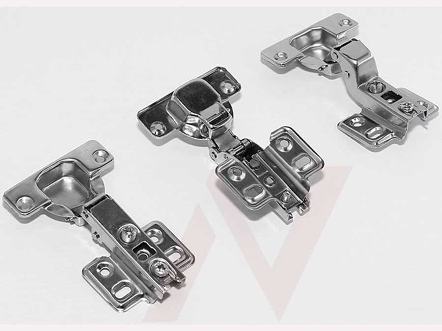 bản lề bật giá rẻ cũng có 3 loại thẳng, cong vừa, cong nhiều