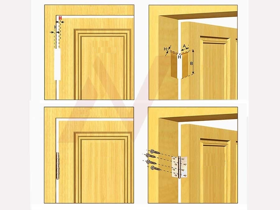 hướng dẫn lắp đặt bản lề lá bán nguyệt