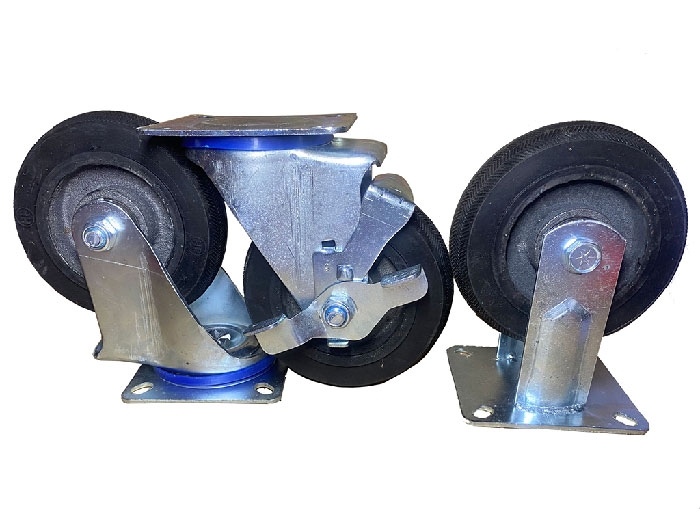 3 mẫu bánh xe đẩy hàng chịu lực vành gang 150mm