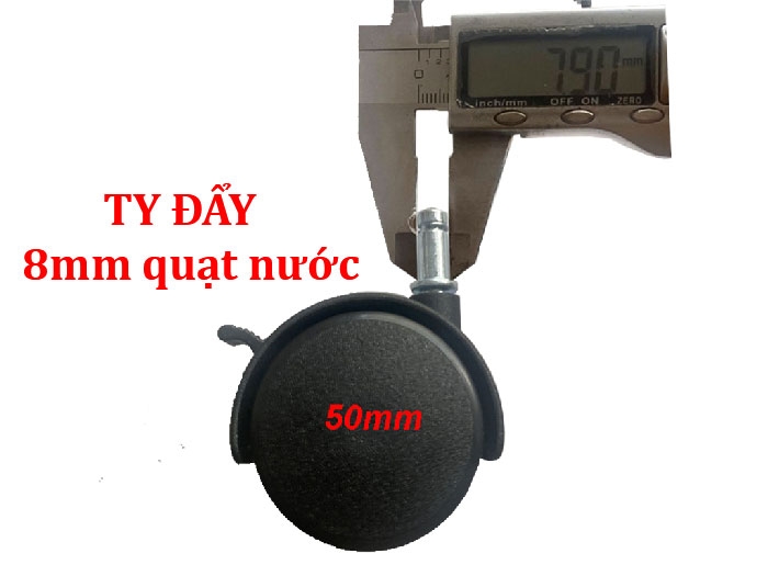 kích thước bánh xe quạt hơi nước 8mm có khóa