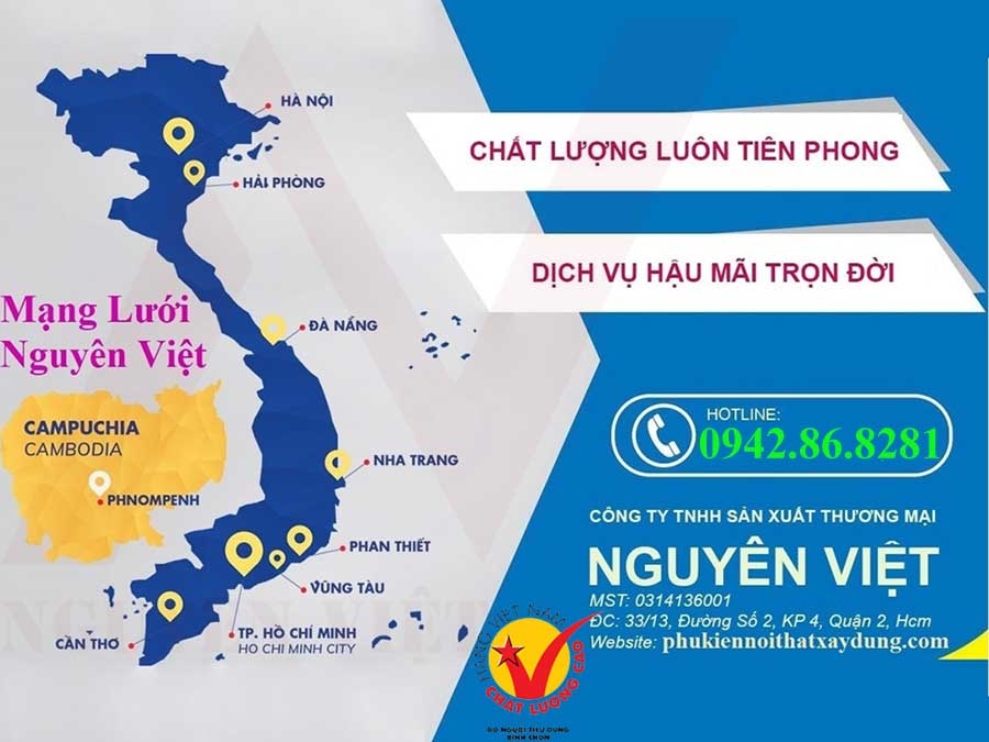 mạng lưới phân phối phụ kiện nội thất Nguyên Việt Company
