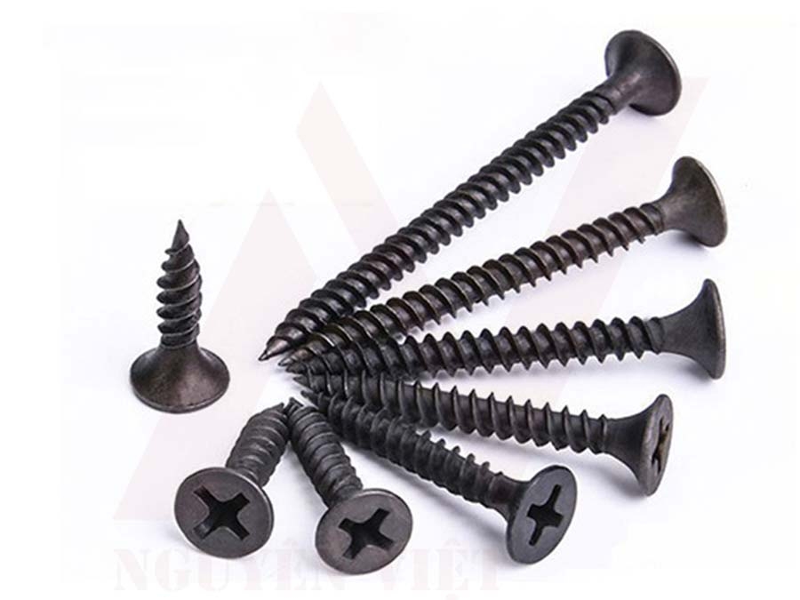 1 đầu vít gỗ đen được thiết kế bake để gia cố được cơ động hơn
