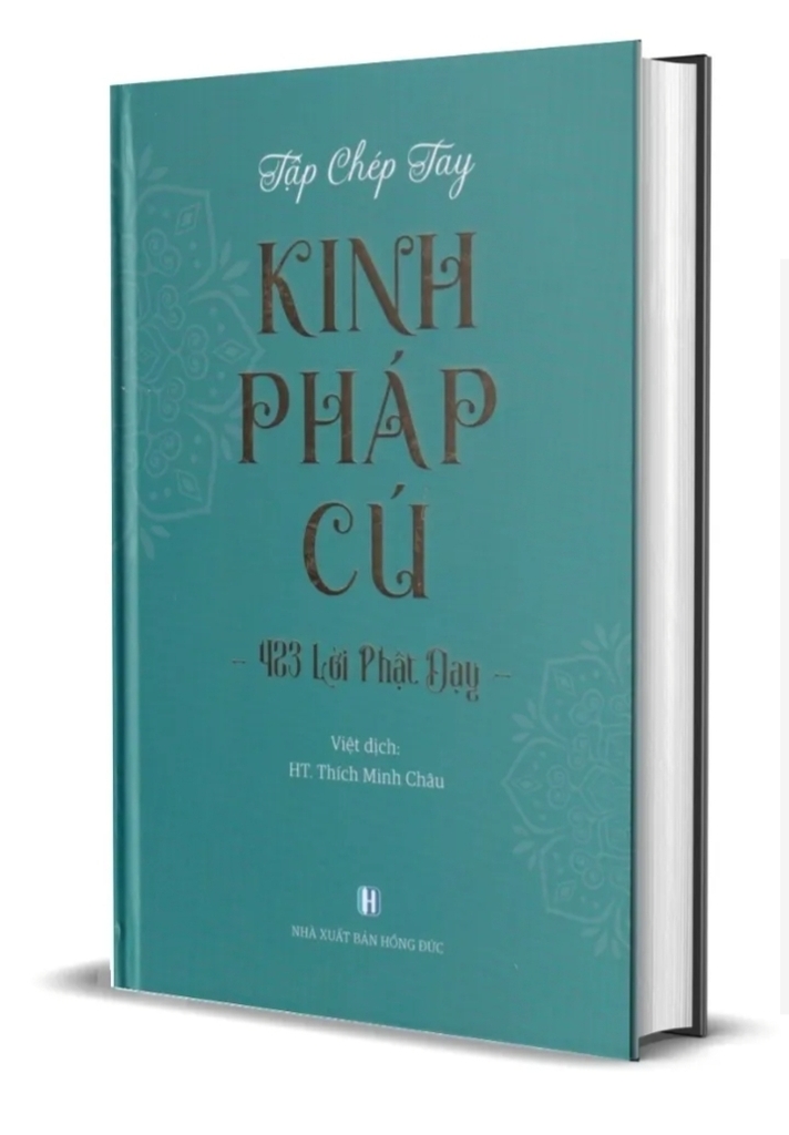 Vở chép kinh pháp cú - Có chữ mờ chép theo